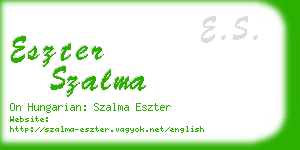 eszter szalma business card
